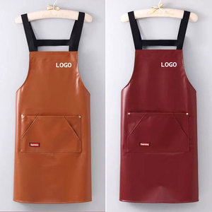 PU Soft Leather Waterproof and Oil-resistant <strong>Apron</strong> for Restaurants Auto Repair Shops Suitable for <strong>Custom</strong> logo <strong>Printing</strong> for <strong>Work</strong>. - Product Image 3