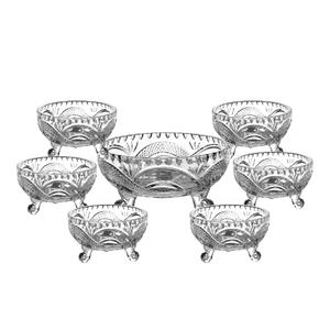 Hoge Witte Clear 7Pcs Soep/Salade/Fruit Glazen Kom <span class=keywords><strong>Set</strong></span> Voor Diner <span class=keywords><strong>Set</strong></span> 5Pcs Glazen Kom <span class=keywords><strong>set</strong></span> Met Fabriek Prijs - Product Image 2