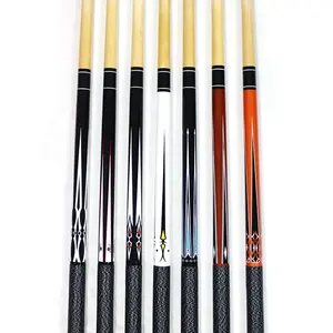 57inch Maple Wood Decal Pool Que of 13mm tip Billiard Cue Sticks