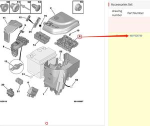 Conjunto de Caja de Fusibles OEM 9807028780 9807028880 <span class=keywords><strong>BSM</strong></span> R04 para Peugeot 308CC 308SW 607 EP6DT Motor 1.6T Caja de Servo - Product Image 6