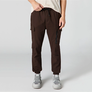 Venta al por mayor de alta calidad de los hombres <span class=keywords><strong>Cargo</strong></span> Joggers Multi bolsillo al aire libre gimnasio Pantalones deportivos - Product Image 5