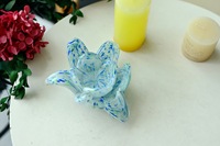Porte-bougie décoratif en verre écologique résistant à la chaleur, fait main, pour un accent moderne dans la maison