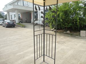 3X3M Outdoor Dubbele Dak Tuinhuisje Tent Met Blad Ontwerp Zijwand Tuin Metalen Tuinhuisje Met Dubbele Dak - Product Image 5