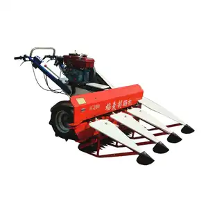 Agriculture Small Self propelled Rice Wheat Reaper Harvester Machine With Walk Behind Tractor Price In Pakistan