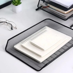 Metal 4 Tier <b>File</b> Tray 35x31.5x31cm Desktop Storage Rack Document <b>Organizer</b> Office Supplies - Product Image 3