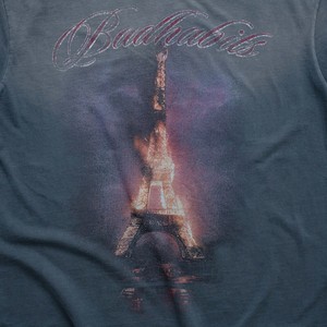 Camiseta The Tower Vintage Ombre Blue Boxy, de Algodón Suave, con Estampado Gráfico Artístico, Estilo Urbano, Unisex - Product Image 5