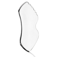 Haute qualité 304 acier inoxydable forme de lèvre grattage outil de Massage métal corps du visage Gua Sha grattage grattoir Drainage lymphatique