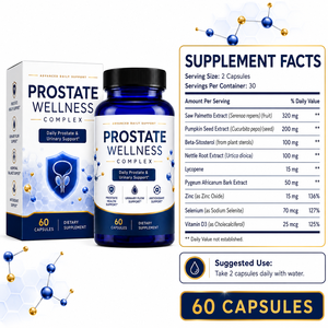 Capsules de Palmier Nain et Graines de Citrouille <span class=keywords><strong>Bio</strong></span> avec Zinc et Sélénium pour le Bien-être Quotidien de la Prostate et de la Vessie Urinaire – Marque Blanche - Product Image 6