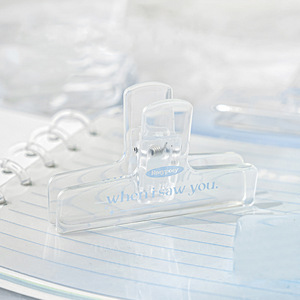 Transparent Memo Clip 7 Inch Acrylic Journal Folder Student Office Use - Product Image 2