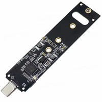 Adaptador USB 3.2 Gen 2 Tipo-C a M.2 NVMe SSD de 10 Gbps, Convertidor Dongle sin Cables, Lector de Unidades Externas para 2280