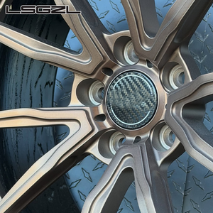 LSGZL Jantes forgées 2/3 pièces 17 18 19 20 21 22 pouces, rayons bronze, lèvre noire brillante, 5x127 5x120, pour voitures de luxe Lexus BMW Audi - Product Image 4