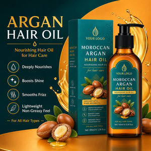 Cuidado Capilar Premium, Suaviza la Textura del Cabello, Acabado Liso, Puntas Secas y Abiertas, Aceite de Argán de Uso Diario para Todo Tipo de Cabello, Aceite Capilar de Argán Marroquí - Product Image 5