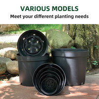 Grands bacs à plantes contemporains en PP avec trou de drainage, légers, durables, personnalisables, pour la culture de légumes en intérieur/extérieur