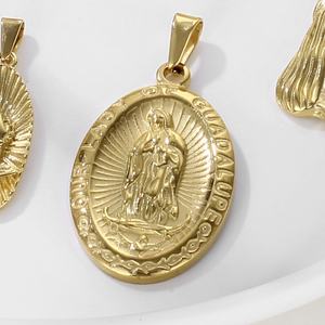 Olivia - Colgante Religioso de Acero Inoxidable con Cabeza de León, Jesús, <span class=keywords><strong>Caballero</strong></span>, León, Joyería de Moda, Colgante Egipcio de Oro de 18K para la Fabricación de Joyas - Product Image 5