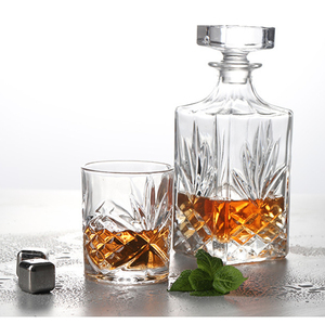 <span class=keywords><strong>Carafe</strong></span> en verre cristal carrée épaissie classique pour <span class=keywords><strong>whisky</strong></span> et brandy, 750 ml, bouteille décanteur en verre pour vin - Product Image 3