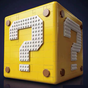 Nuevas ideas de productos Super <span class=keywords><strong>Mario</strong></span> <span class=keywords><strong>64</strong></span>, modelo de bloque de signo de interrogación Compatible con 71395 ladrillos, accesorios de juego, juguetes de bloques de construcción - Product Image 6