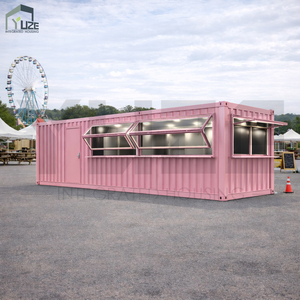 Kiosque commercial mobile extérieur de 20 pieds et 40 pieds au design moderne, <span class=keywords><strong>en</strong></span> conteneur maritime, avec espace assis - Product Image 1