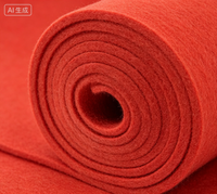 Polyester recyclé non tissé uni imperméable 9mm 5mm 2mm 1.8mm antistatique pour chaussures, textiles de maison, sacs, hôpitaux, jouets