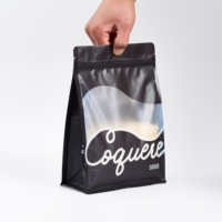 Sacs d'emballage personnalisés en PET/PE pour snacks et aliments pour animaux de compagnie, avec fenêtre transparente, qualité alimentaire, fond carré, refermables, vente en gros