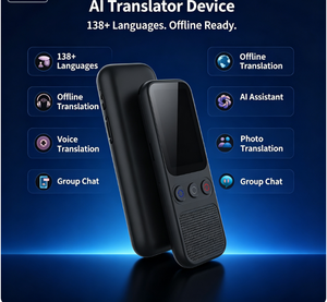 Traducteur vocal portable en temps réel, fonction d'enregistrement vocal, traduction, batterie 1200 mAh, charge USB pour l'étranger - Product Image 2