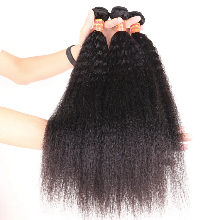 Free Shipping Hair Products Grade 10a Mongolian Virgin Human Hair 10 Inch Kinky Straight Weave Afro Curly Remy Hair Weft