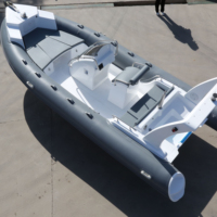 Bateau pneumatique à coque rigide en fibre de verre RIB600 6m