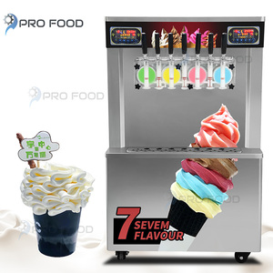 Hot bán ý 7 vòi phun tự động thương mại Máy làm kem mới sử dụng mềm phục vụ Gelato Maker cho sữa Nuts-Giá Kinh Tế - Product Image 1