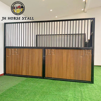 Vente chaude en Australie, box à chevaux modulaire préfabriqué, design de sécurité intérieur, montage modulaire, devant coulissant, métal stable