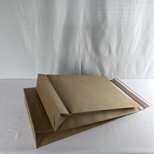 Tiêu chuẩn giấy vận chuyển túi kraft giấy bưu phẩm phong bì với miếng vải hình tam giác gửi thư giày quần áo đáy phẳng Kraft bưu phẩm chuyển phát nhanh túi - Product Image 5