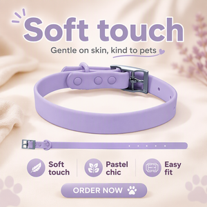 Ensemble <span class=keywords><strong>laisse</strong></span> et collier pour chien <span class=keywords><strong>en</strong></span> <span class=keywords><strong>Biothane</strong></span> personnalisé et imperméable, couleur macaron douce, silicone solide, style moderne et élégant - Product Image 1