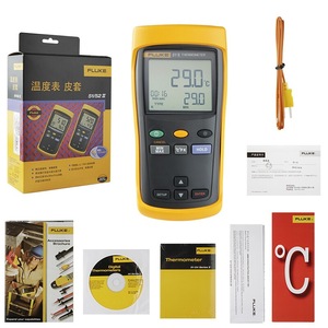 เครื่องวัดอุณหภูมิอินฟราเรดดิจิตอล Fluke 52 II สำหรับงานอุตสาหกรรม หน้าจอ LCD ความละเอียด 0.1 องศาเซลเซียส - Product Image 4
