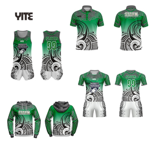 Maillots de rugby personnalisés de haute qualité, respirants, 100% polyester, avec logo imprimé par sublimation, ensembles uniformes - Product Image 1