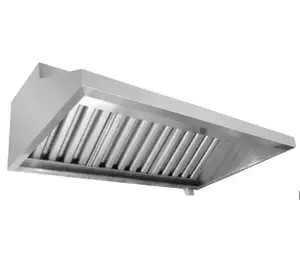 Restaurant Cooker Kitchen Extractor Hood Filter With Motor Factory Price/Commercial Stainless Steel Kitchen Range Hood For Italy