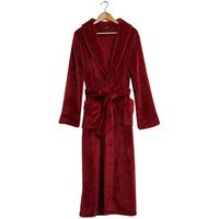 Peignoir long en flanelle chaud de luxe pour les amoureux de l'hiver, femmes et hommes, peignoir de nuit épais, kimono, robe de chambre, vêtements de maison WR09