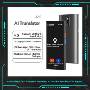 A80 4G Global Intelligent Translation Machine with 139 Online Translations Portable Simultaneous Interpretation Translator - Product Image 1