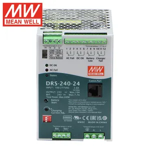 Meanwell DRS-240-24 240w 24V 10A Système UPS CC sans interruption Alimentation à découpage