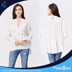 Venta al por mayor último diseño <span class=keywords><strong>2022</strong></span> señoras elegantes <span class=keywords><strong>blusas</strong></span> blancas de las mujeres para las mujeres - Product Image 2