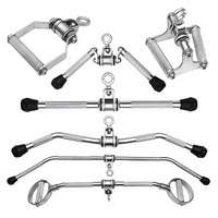 Accessoire robuste en acier pour machine à câble de musculation, barre en V pour triceps, barre de tirage LAT et barre de pression pour le renforcement des muscles du dos et des bras