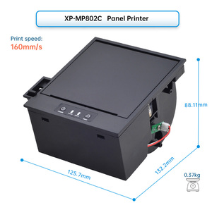 Xprinter-Impresora térmica de 80mm, Micro impresora integrada, con USB, 3 pulgadas, montaje en Panel, kiosco - Product Image 2