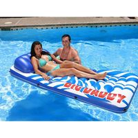 Vente en gros usine : Grand matelas gonflable géant pour piscine, chaise longue aquatique extra large pour adulte avec appui-tête, lit flottant