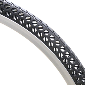 Pneus de vélo sans chambre à air 24x1-3/8 pouces, pneus solides jamais crevés - Product Image 2