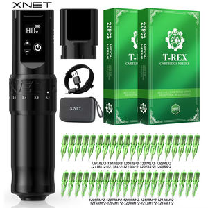 Kit de Máquina de <span class=keywords><strong>Tatuaje</strong></span> Inalámbrica Profesional XNET <span class=keywords><strong>F1</strong></span> 2400mAh con Carrera Ajustable de 2.0-4.2mm y 40 Agujas de Cartucho de <span class=keywords><strong>Tatuaje</strong></span> Mixtas - Product Image 1