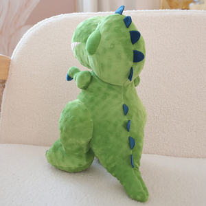 Vente en gros de dinosaure mignon souriant doux en peluche oreiller jouets personnalisés adorable dessin animé peluches PP coton rempli d'<span class=keywords><strong>animaux</strong></span> jouets en peluche - Product Image 3