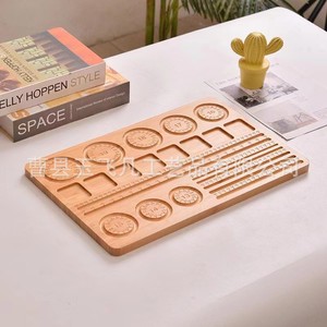 Solid Wood Jewelry Tray 43x28.5x1cm Bamboo Beading Board For <b>Necklace</b> Bracelet DIY Design Craft Organizing Storage - Product Image 1