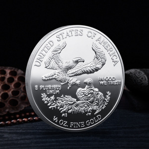 Estilo antiguo EE. UU. Estatua DE LA LIBERTAD moneda conmemorativa Metal 3D relieve en relieve 40mm moneda oro plata recuerdo insignia - Product Image 4