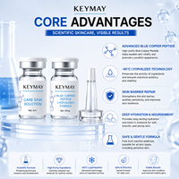 Sérum Visage au Cuivre Peptidique en Poudre Lyophilisée – Kit Soin Hydratant, Soutien de la Barrière Cutanée, Raffermissant et Éclatant – Essence Faciale OEM