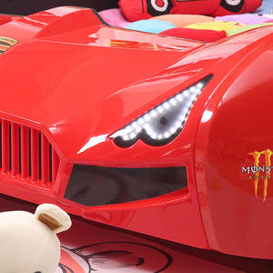 JINS Factory che vende direttamente un semplice letto creativo per auto per bambini in pelle di cartone animato letto matrimoniale di colore blu bambini da corsa letti per auto - Product Image 6