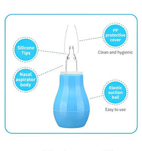 Aspirator Hidung Bayi Silikon Lembut dan Aman Vakum Pembersih Hidung Jarum Suntik Telinga Bulat Twister <span class=keywords><strong>Bulb</strong></span> Desain untuk Bayi Anak-anak - Product Image 4