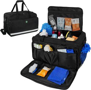 Échantillon gratuit, fabrication OEM, grands sacs de rangement pour produits de nettoyage, sac de transport portable pour produits de nettoyage avec poignée - Product Image 4