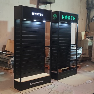 Mingtang kim loại slatwall hiển thị đứng bán lẻ Kệ điện thoại di động phụ kiện cửa hàng trang trí giá với móc - Product Image 4